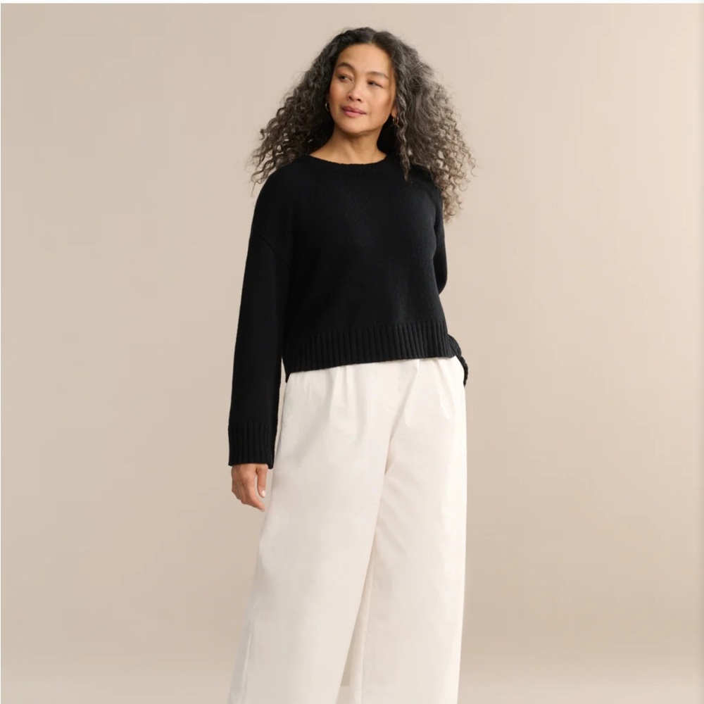 Jenni Kayne Cameron Crewneck - Black - NWT - Size XS